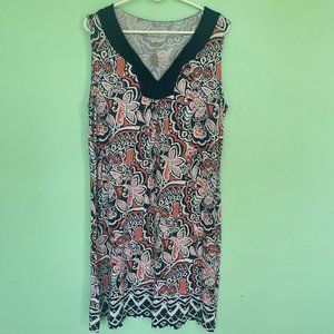 Floral Tank Dress, Size XL